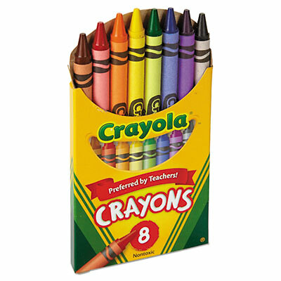 Classic Color Crayons, Tuck Box, 8 Colors 52-0008  - 1 Each