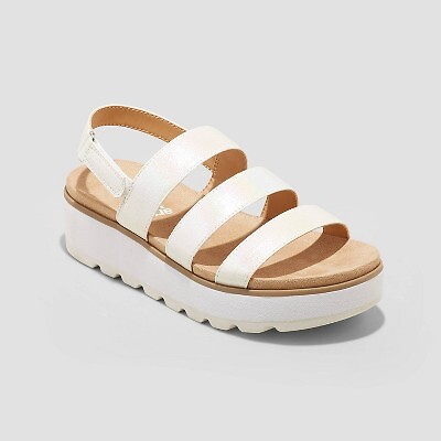 

Сандалии Lyla Footbed для девочки - арт-класс Белый