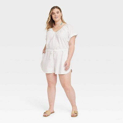 

Женский комбинезон с короткими рукавами - Universal Thread White, Белый