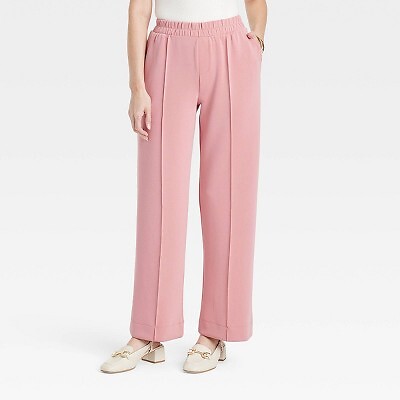 Женские брюки с высокой посадкой и прямыми штанинами - New Day Pink XL