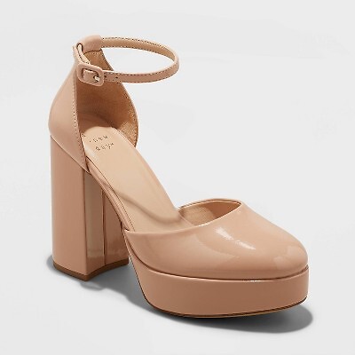 

Женские туфли-лодочки на платформе Noir — A New Day Beige 9.5, Not available