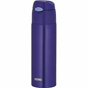Thermos One-Touch Straw Bottle - 400ml, Vacuum Insulated, Keeps Drinks Cold For Hours, Blue - View #9