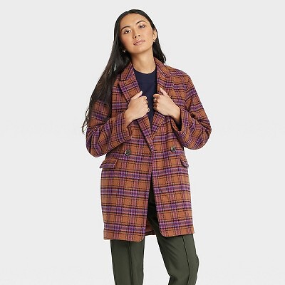 

Женское верхнее пальто - A New Day Brown Plaid, Коричневый