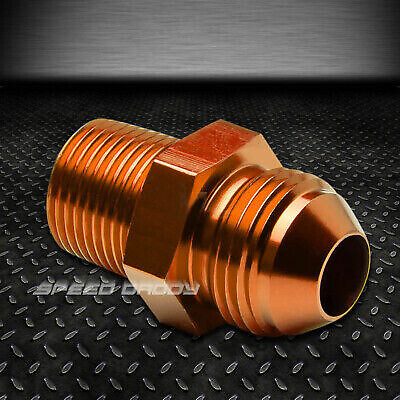 8AN AN8 3/8-18 УНФ ШЛАНГ МАСЛЯНОЙ/ТОПЛИВНОЙ/ГАЗОВОЙ МАГИСТРАЛИ, СОЕДИНИТЕЛЬНЫЙ ШТУЦЕР ДЛЯ МУЖЧИН И ЖЕНЩИН, ПЕРЕХОДНИК ЗОЛОТОЙ