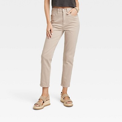 

Женские джинсы прямого кроя с высокой посадкой в стиле 90-х — Universal Thread Brown, Коричневый