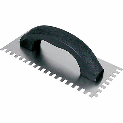 Square Notch Mortar Trowel, Full Hard, 9 x 4-In. -10114Q
