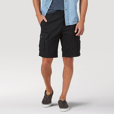 

Мужские шорты карго Flex Flex свободного кроя 10 дюймов Wrangler — черные, Черный