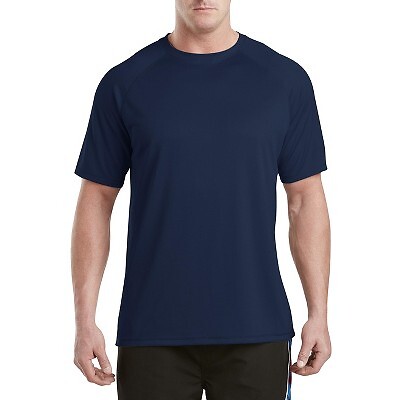 

Футболка Harbour Bay Swim Rash Guard — мужская, темно-синяя, Big and Tall, Navy