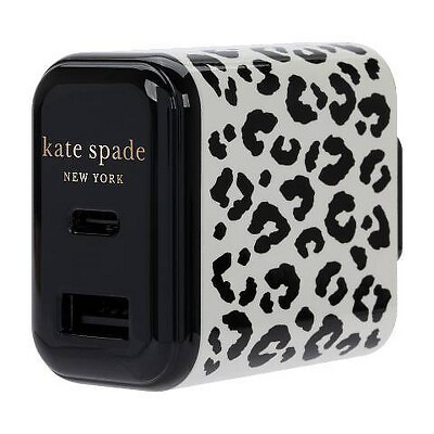 Kate Spade New York Настенный адаптер USB-C 30 Вт — City Leopard