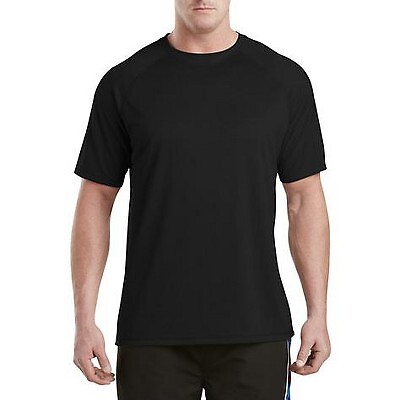 

Футболка Harbour Bay Swim Rash Guard — мужская, Big and Tall, черная, Черный