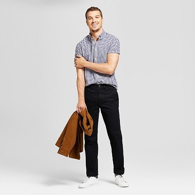 

Мужские брюки чинос прямого кроя Every Wear - Goodfellow - Co, черные, Черный