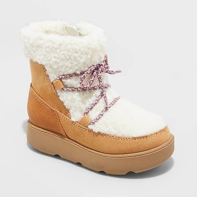 

Ботинки Tenley Zipper Winter из овечьей шерсти для девочек дошкольного возраста - Cat - Jack Cognac