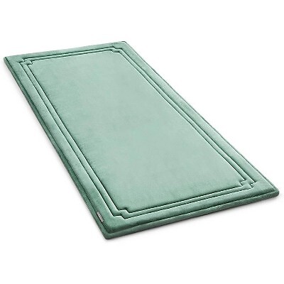 Коврик для ванной Microdry Plush 58x24 см с эффектом памяти на основе GRIPTEX, Аква