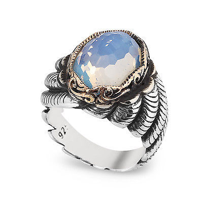 Anillos de piedra lunar para hombre