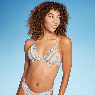 

Женский бикини-топ на косточках - Wild Fable Multi Lurex Stripe, Not available