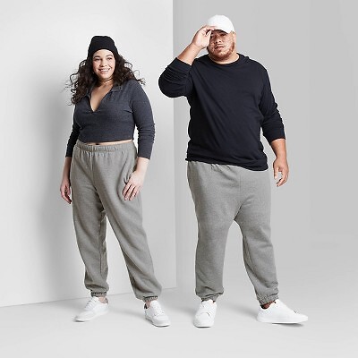 

Флисовые спортивные штаны с высокой посадкой - Wild Fable Heather Grey, Серый