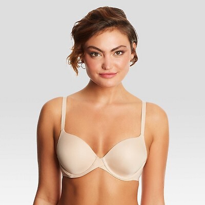 Maidenform Womens One Fabulous Fit 2.0 Tailored Demi Bra DM7543 - Beige 36DD