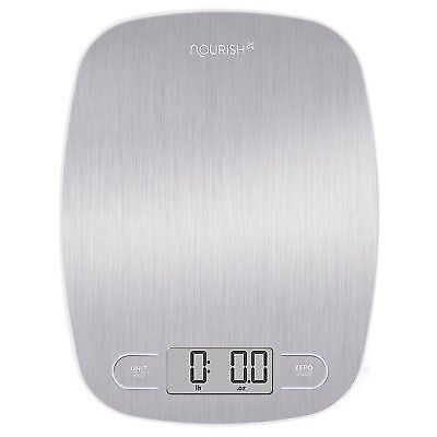 KitchenTour Bilancia Digitale Da Cucina 500g/0,01g - Alta Precisione Con Display LCD, 2 Vassoi E Batterie Incluse