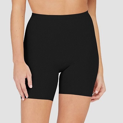 

Женские трусы до середины бедра ASSETS by SPANX Thintuition Shaping - черные, Черный