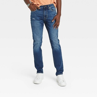 

Мужские джинсы скинни - Goodfellow - Co Blue Denim, Синий