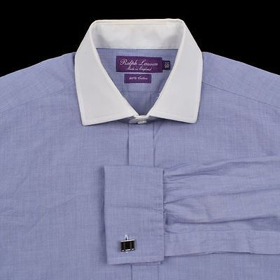 Мужские однотонные сорочки Ralph Lauren Purple Label