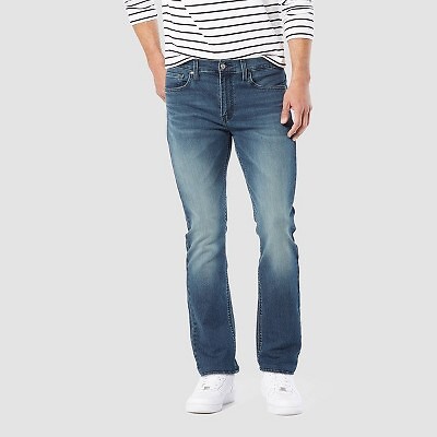 

Мужские трикотажные джинсы узкого кроя DENIZEN from Levis 216 - Jet Set Blue, Синий