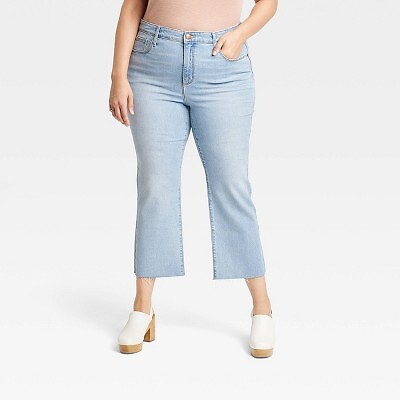 

Женские укороченные джинсы Bootcut с высокой посадкой - Universal Thread Light Wash