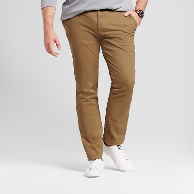 

Мужские брюки чинос Big - Tall Slim Fit - Goodfellow - Co Dapper Brown, Коричневый