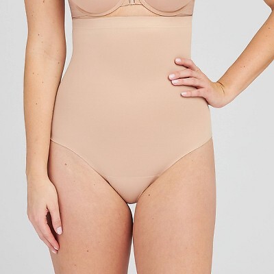 Женские стринги Assets by Spanx, моделирующие высокую талию, бежевый, L