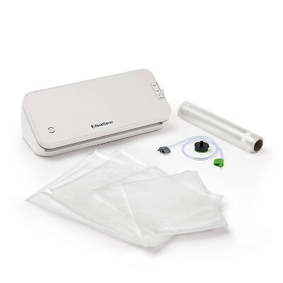Вакуумный упаковщик FoodSaver Select с пакетами и рулоном овсяного молока VS2120