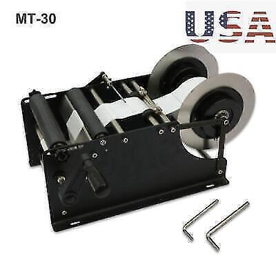 MT-30 Semi-Automatic Glass Round Bottle Label Applicator Labeling Machine New