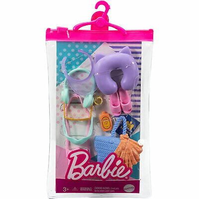 Barbie Accessories Travel Pack with 11 Storytelling Pieces