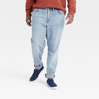 

Мужские джинсы спортивного кроя Big - Tall — Goodfellow - Co, светло-голубые, Not available