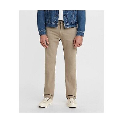 Мужские прямые джинсы Levis 505 Regular Fit - Желто-коричневые 36x34