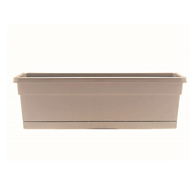 Southern Patio 24inTaupe Poly Resin Window Box Planter; is made of poly resin...