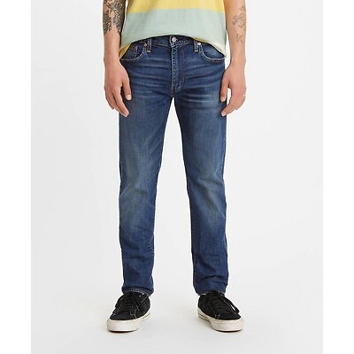 

Мужские зауженные джинсы Levis 512 Slim Fit - темно-синие, Синий