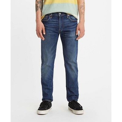 Мужские зауженные джинсы Levis 512 Slim Fit - темно-синие 34x34