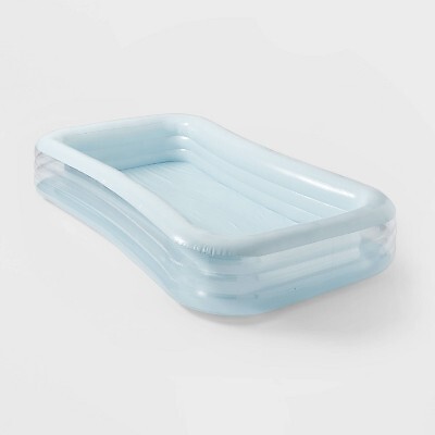 6' x 22'' Deluxe Rectangular Family Pool Blue - Sun Squad