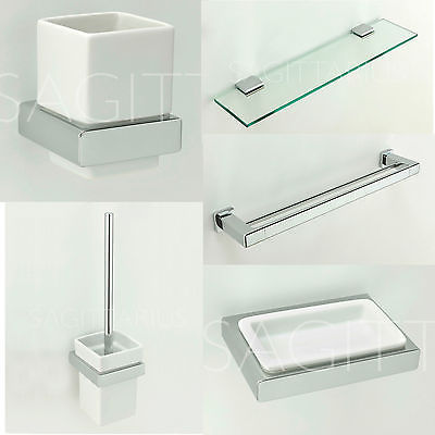 Chrome Solid Bathroom Accessory Sets