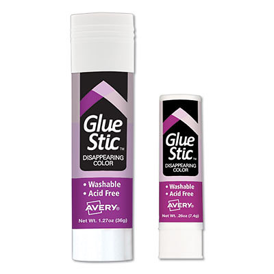 Permanent Glue Stics, Purple Application, .26 oz, Stick 00216  - 1 Each