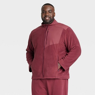 

Мужская флисовая куртка Big Polartec — All in Motion Maroon
