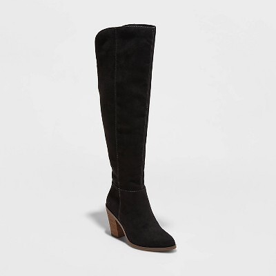 

Женские ботфорты Tessie выше колена - Universal Thread Black, Черный