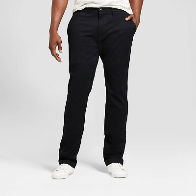 

Мужские облегающие брюки чинос Big - Tall Every Wear - Goodfellow - Co, черные, Черный