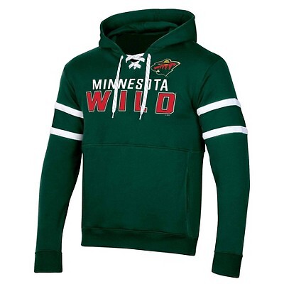 Мужская толстовка с капюшоном и кружевом NHL Minnesota Wild - S