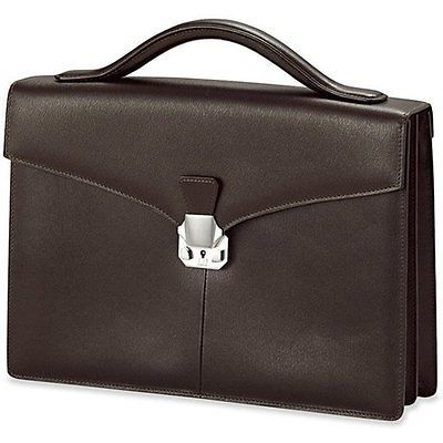 Goyard Black Chevron Goyardine Diplomat Briefcase Attache Bag 857928