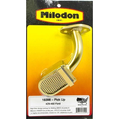 Milodon 18398 BBF Low Profile Pick-Up for Melling Pump