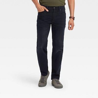 

Мужские зауженные джинсы прямого кроя - Goodfellow - Co Black Denim, Черный