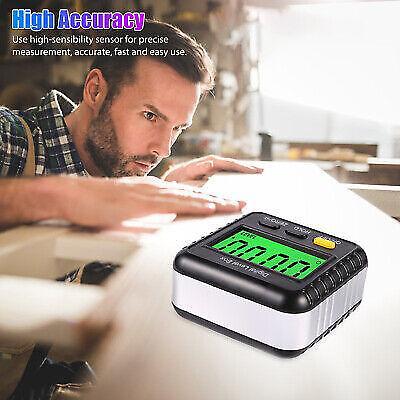 Magnetic Digital Inclinometer Level Gauge Protractor 4x90 Angle Finder Tool