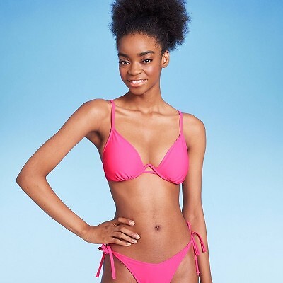 

Верх бикини на косточках для женщин - Wild Fable Bright Pink, Розовый