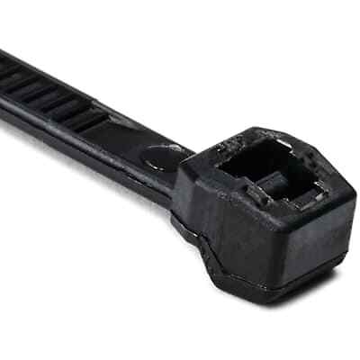 1pc 100/PK  HELLERMANNTYTON 118-04900 Cable Tie, Outside Serrated,7.9'' L, 30lb,